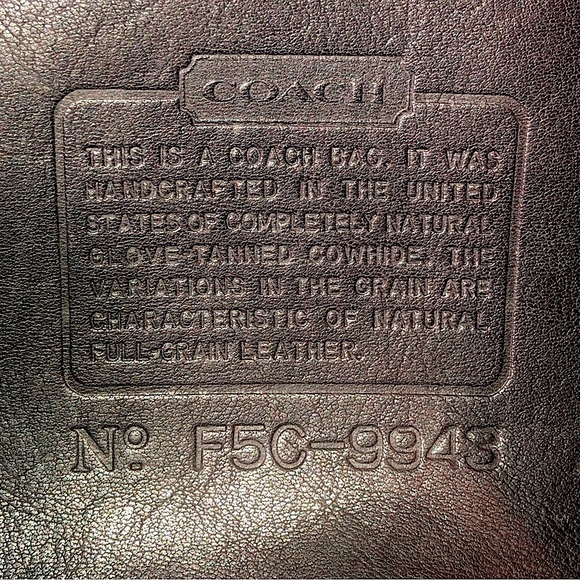 Vintage COACH Black Leather Weekend Backpack Rucksack Large Daypack 9943 USA COA - Picture 13 of 17